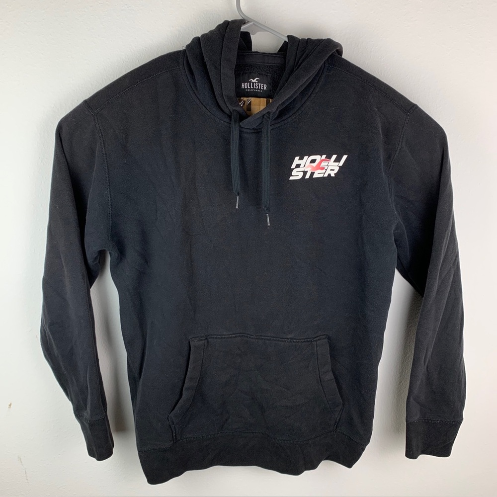 Hollister Hoodie Pullover Logo Black Men’s Extra Large
